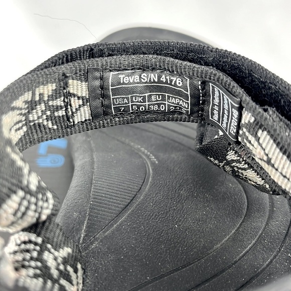 Teva Hurricane XLT Hazel Black Hiking Sport Sandals Womens Size 7 - Picture 11 of 13